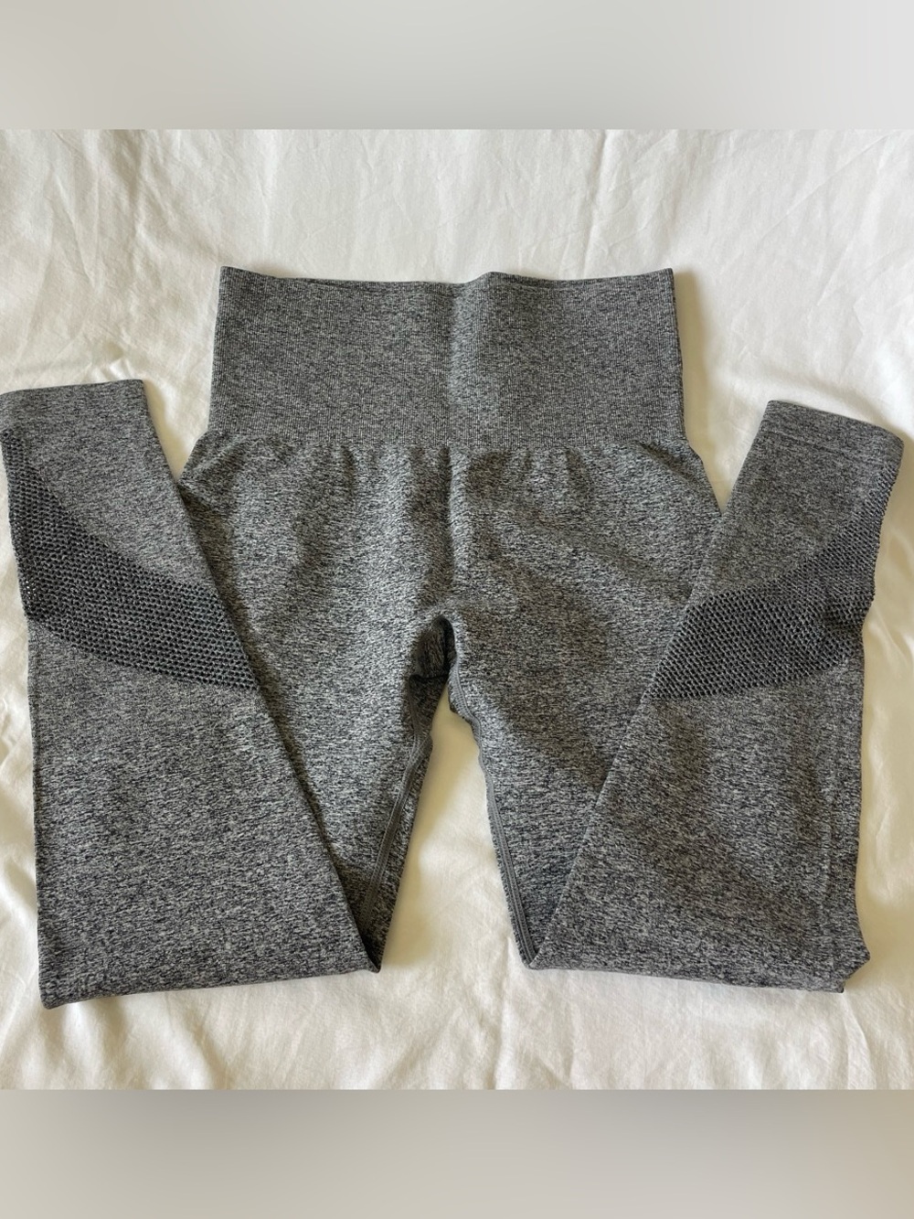High-Waist Gray Seamless Leggings